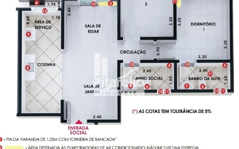 Apartamento á venda no Cidades de Itália 2