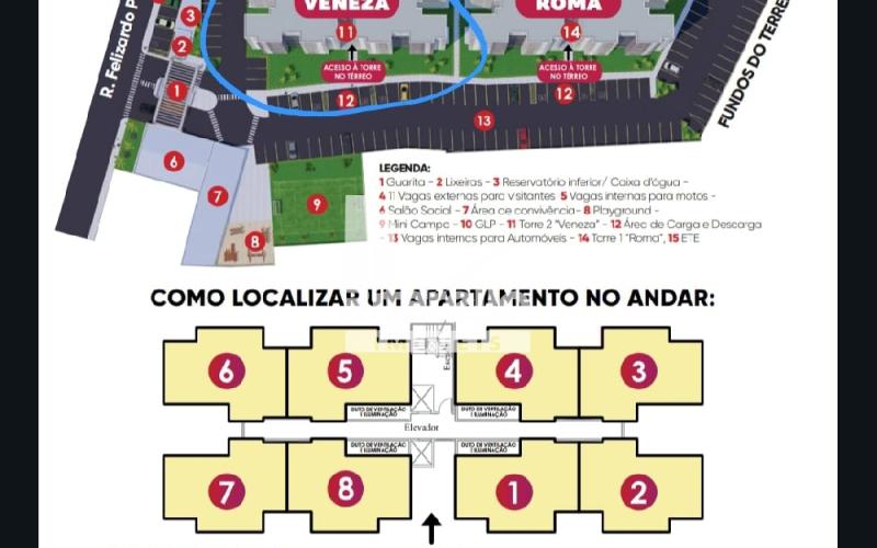 Apartamento á venda no Cidades de Itália 2